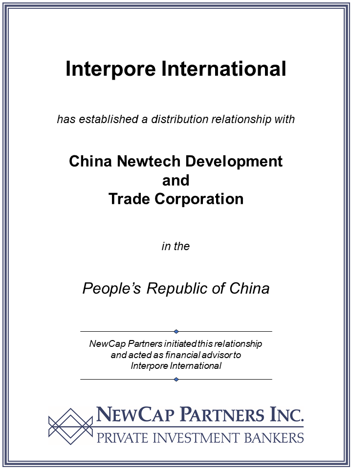 Interpore - distribution