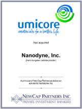 Umicore Nanodyne